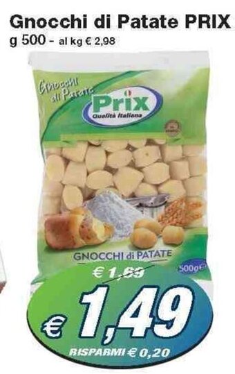 Prix Quality Prix Gnocchi di Patate 500 g offerta