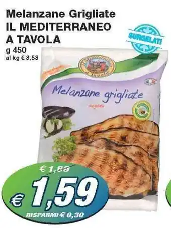 Prix Quality Il Mediterraneo a Tavola Melanzane Grigliate 450 g offerta