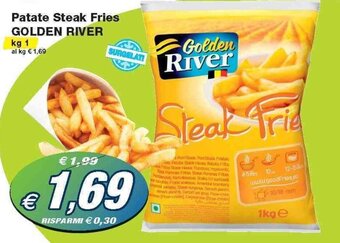 Prix Quality Golden River Patate Steak Fries 1 kg offerta
