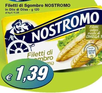 Prix Quality Nostromo Filetti di Sgombro 120 g offerta