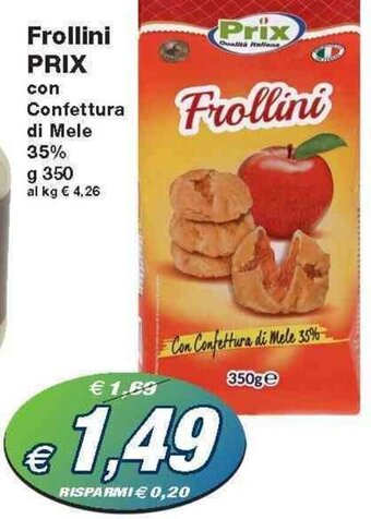 Prix Quality Prix Frollini 350 g offerta