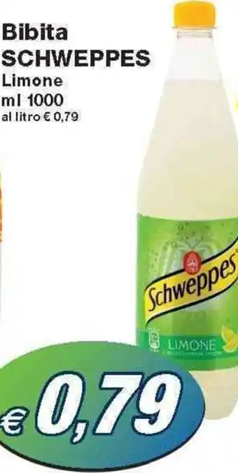 Prix Quality Schweppes Bibita Limone 1000 ml offerta
