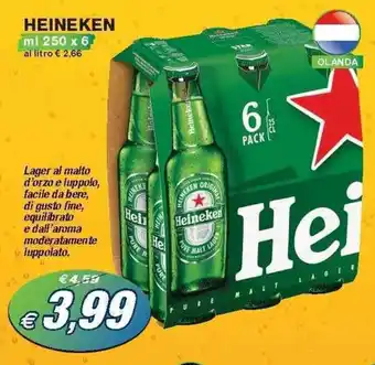 Heineken 250 ml x 6