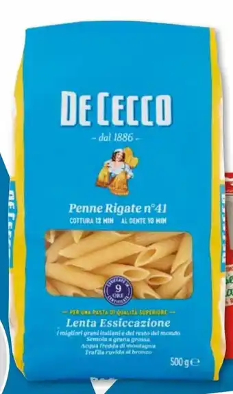 Mercatò De Cecco Pasta vari tipi 500 gr offerta
