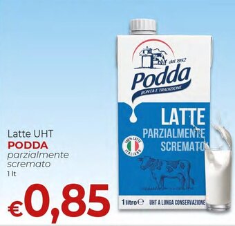 Supermercati Nonna Isa Podda Latte UHT parzialmente scremato 1 lt offerta