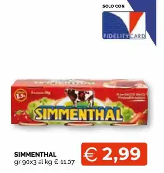 Mercatò Simmenthal 90 gr x 3 offerta