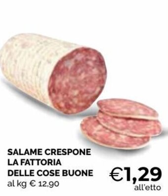 Mercatò Salame Crespone La Fattoria delle cose buone offerta