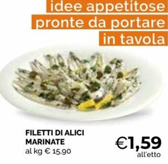 Mercatò Filetti di Alici marinate offerta