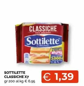 Mercatò Sottilette classiche 200 gr offerta