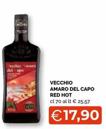 Mercatò Vecchio Amaro del capo red hot 70 cl offerta