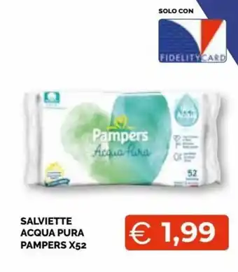 Mercatò Pampers Salviette acqua pura x52 offerta
