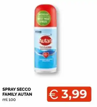 Mercatò Autan Family Spray secco 100 ml offerta