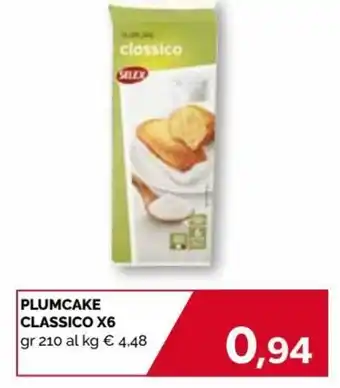 Mercatò Plumcake classico x6 210 gr offerta