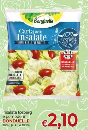 Supermercati Nonna Isa Bonduelle Insalata Iceberg e pomodorini 200 g offerta