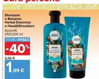 Carrefour Market Shampoo o balsamo herbal essences o head&shoulders offerta