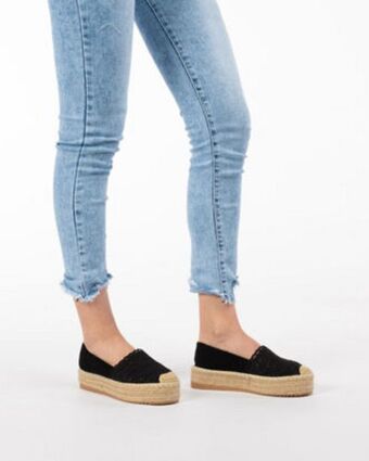Globo Moda Miss globo -espadrillas nera in pizzo offerta
