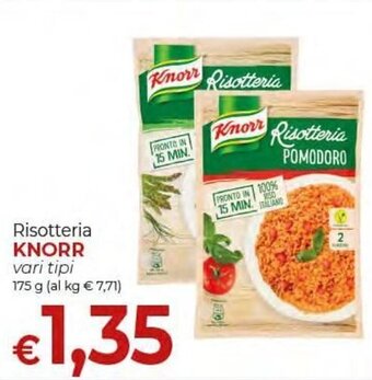 Supermercati Nonna Isa Knorr Risotteria vari tipi 175 g offerta