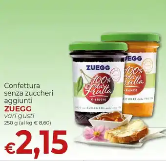 Zuegg Confettura senza zuccheri aggiunti 250 g