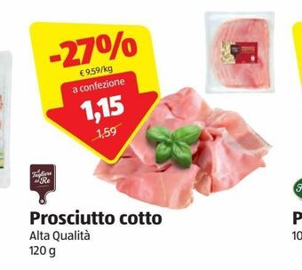 ALDI Prosciutto cotto offerta