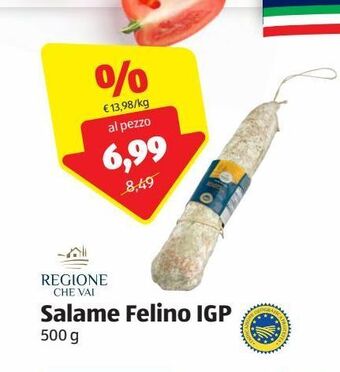 ALDI Salame felino igp offerta