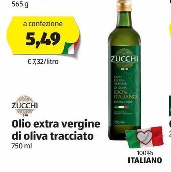 ALDI Olio extra vergine di oliva tracciato offerta