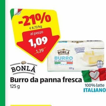 ALDI Burro da panna fresca offerta