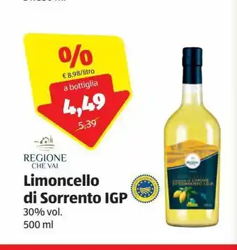 ALDI Limoncello di sorrento igp offerta