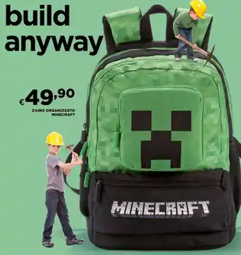 Ipercoop Zaino organizzato minecraft offerta