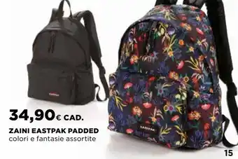 Ipercoop Zaini eastpak padded offerta