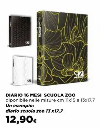 Ipercoop Diario scuola zoo 13 x17,7 offerta