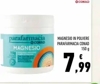 Conad Magnesio in polvere parafarmacia conad offerta