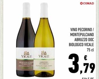 Conad Vino pecorino / montepulciano abruzzo doc biologico vicale offerta