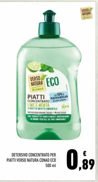 Conad Detersivo concentrato per piatti verso natura conad eco offerta