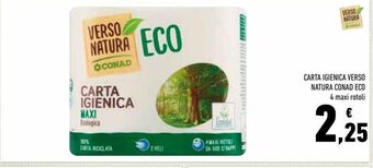 Conad Carta igienica verso natura conad eco offerta
