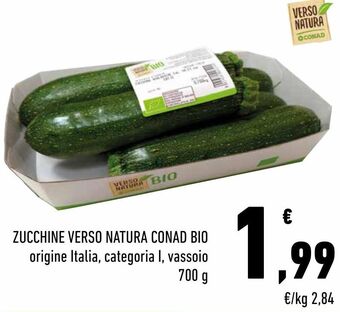 Conad Zucchine verso natura conad bio offerta