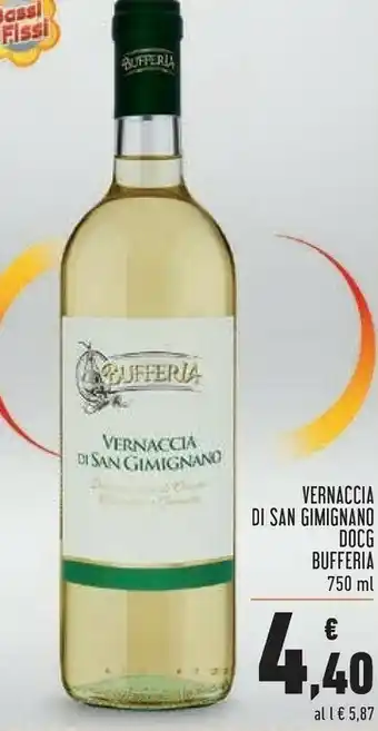Conad Bufferìa Vernaccia Di San Gimignano Docg Bufferia offerta
