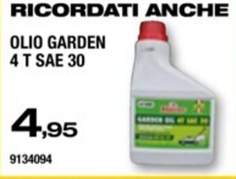 Bricofer Olio Garden 4 T SAE 30 offerta
