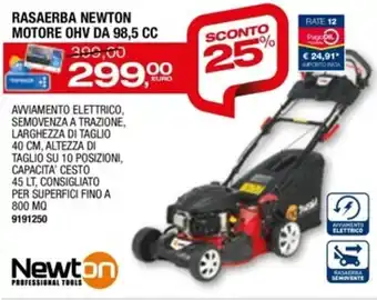 Bricofer Newton Rasaerba Motore OHV Da 98,5 CC offerta