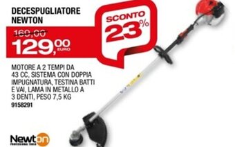 Bricofer Newton Decespugliatore offerta