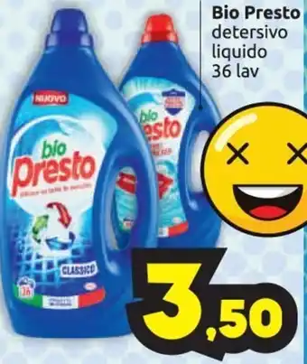 Bio Presto detersivo liquido 36 lav