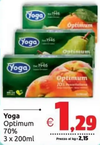 Yoga Optimum 70% 3 x 200 ml