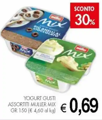 PrestoFresco Muller Mix Yogurt Gusti Assortiti gr 150 offerta