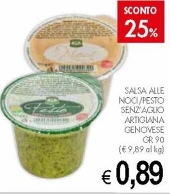 Salsa Alle Noci/Pesto Senz'Aglio Artigiana Genovese gr 90