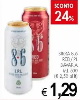 PrestoFresco Red/Ipl Birra 8.6 Bavaria ml 500 offerta