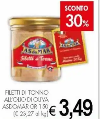 PrestoFresco As do Mar Filetti di Tonno all'olio di oliva GR 150 offerta