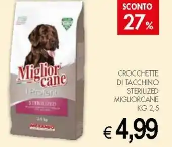 Miglior Cane Crocchette di Tacchino Sterilized kg 2,5