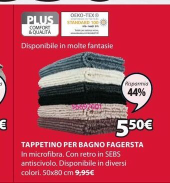 JYSK Tappetino da bagno offerta