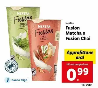 Fusion matcha o fusion chai