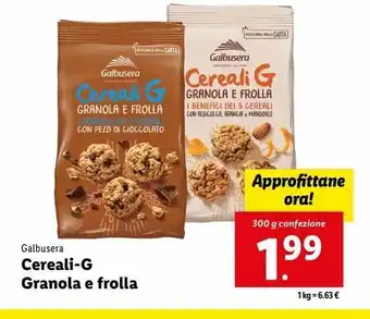 Lidl Cereali -g granola e froll offerta