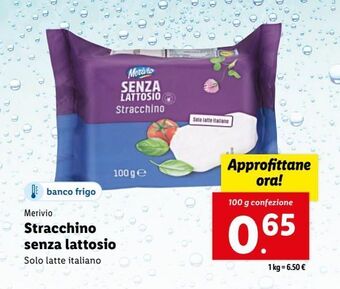 Lidl Stracchino senza lattosio offerta